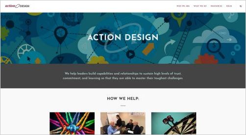 View Action Design Consulting Services website