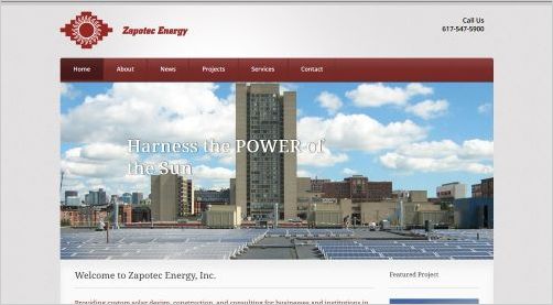 View Zapotec Energy Solar Power website