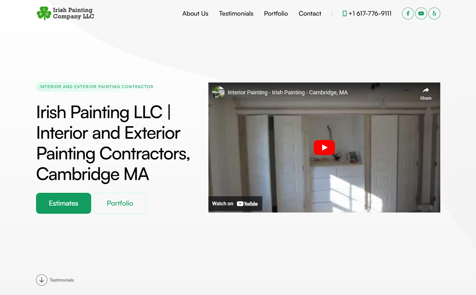 View Irish Paintng Co. Painting Contractors website