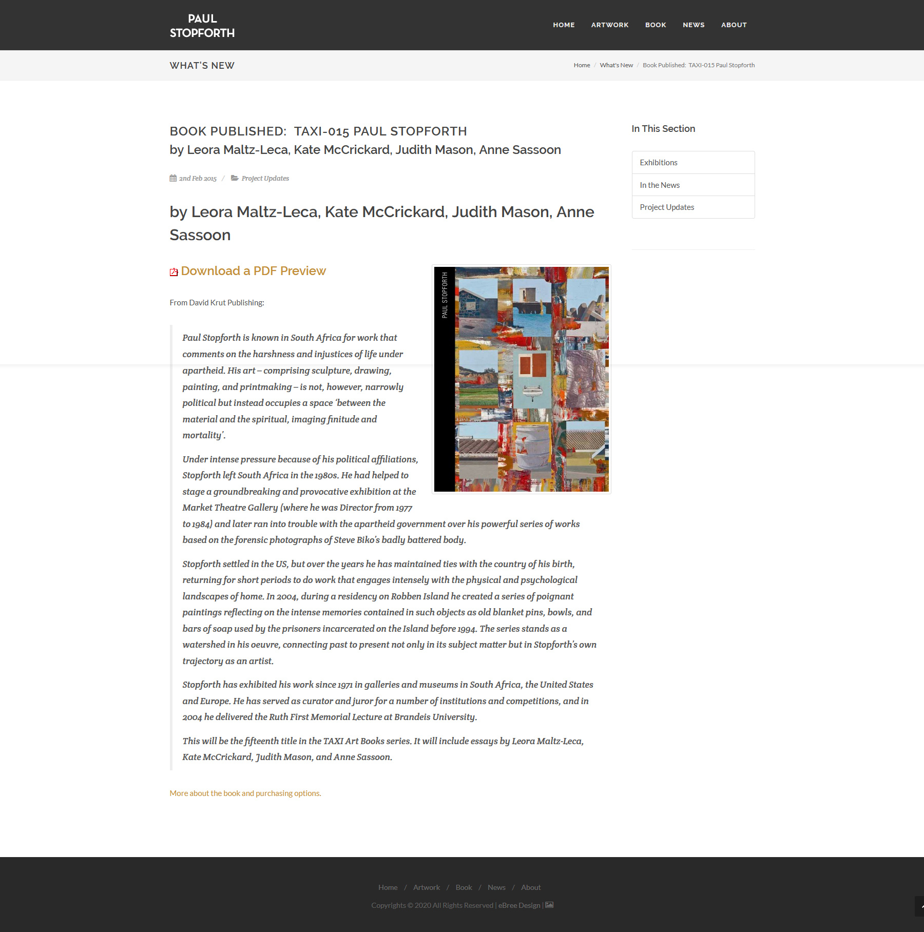 paulstopforth.com &copy; by eBree Web Design